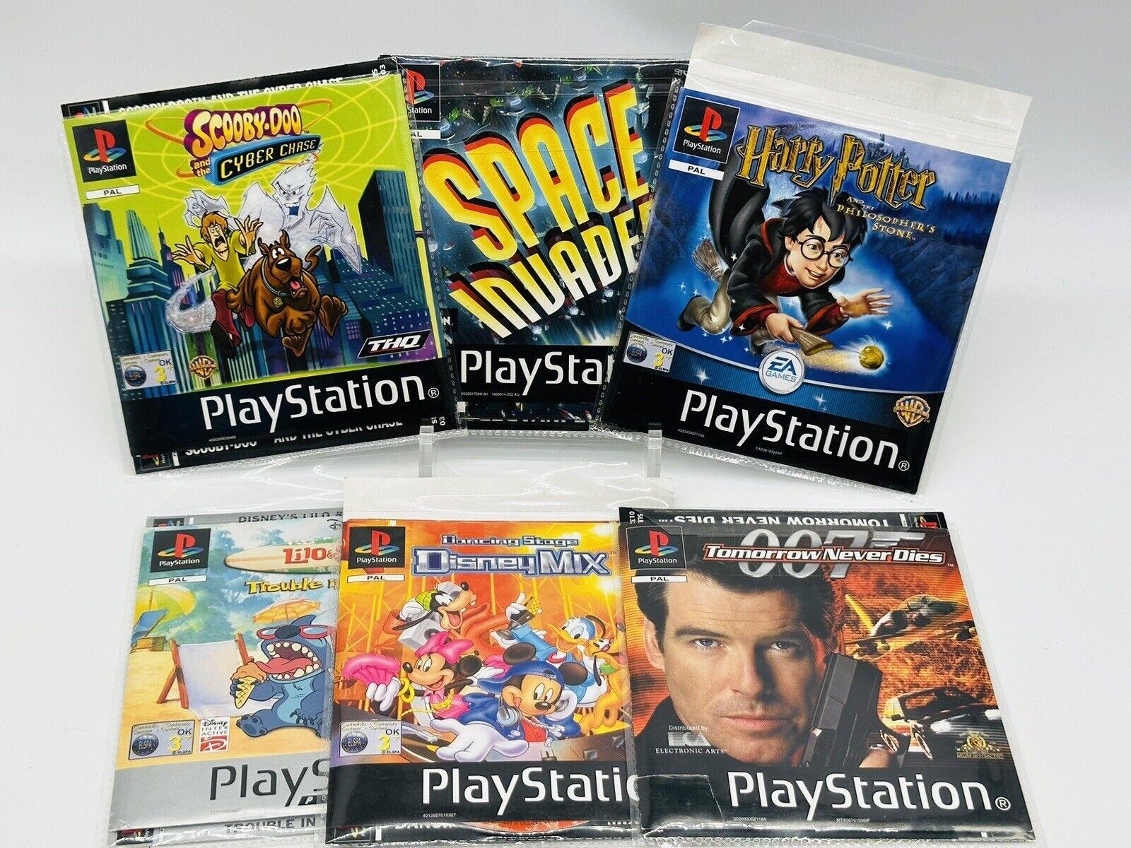 PS1 PLAYSTATION ONE - Manuals Front & Rear Inserts Inlays - Retro Original  Rare